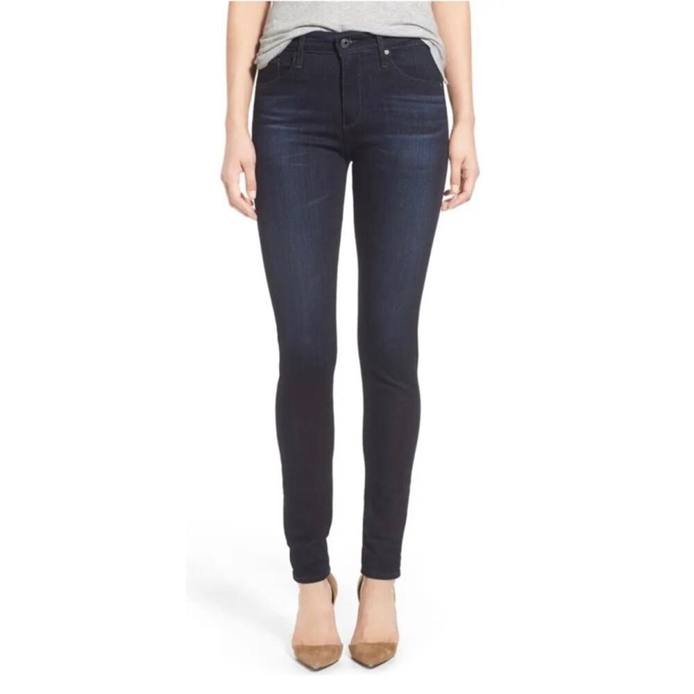 AG The Farrah Skinny Ankle Jeans Dark Blue Size 28